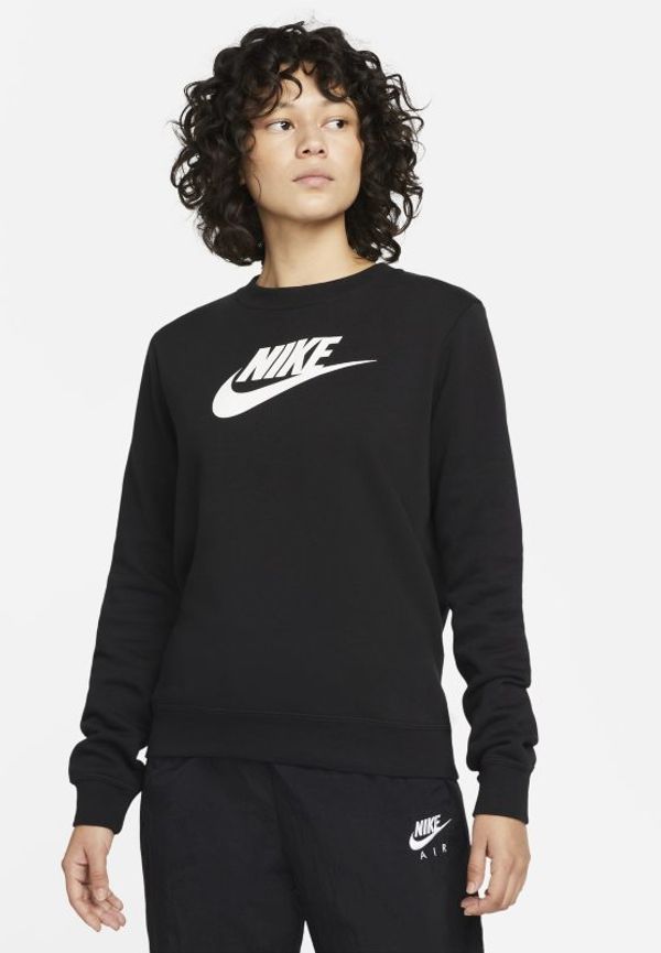 Sweatshirt med rund hals Nike Sportswear Club Fleece och logga för kvinnor - Svart