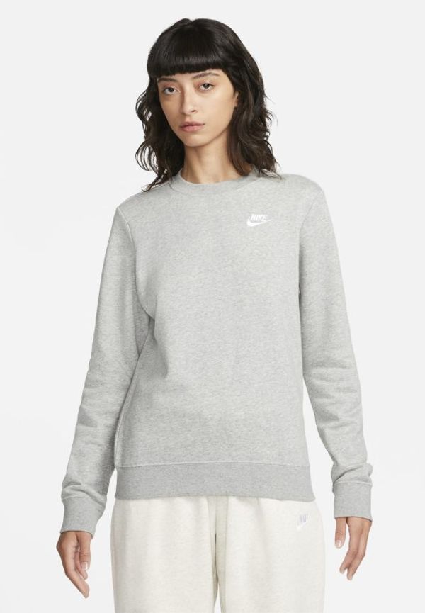 Sweatshirt Nike Sportswear Club Fleece med rund hals för kvinnor - Grå