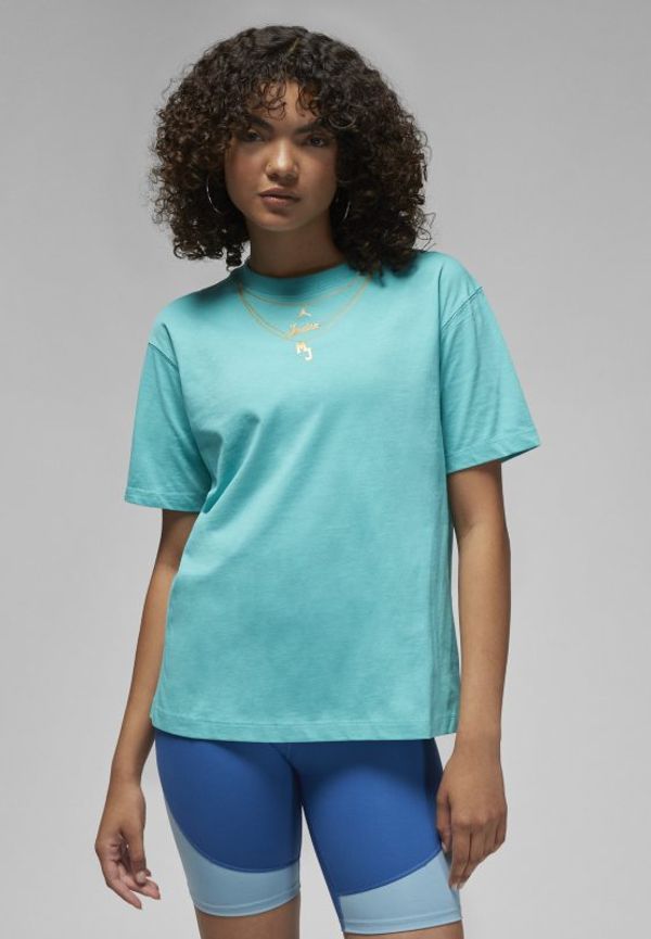 T-shirt Jordan (Her)itage Gold Chain för kvinnor - Grön