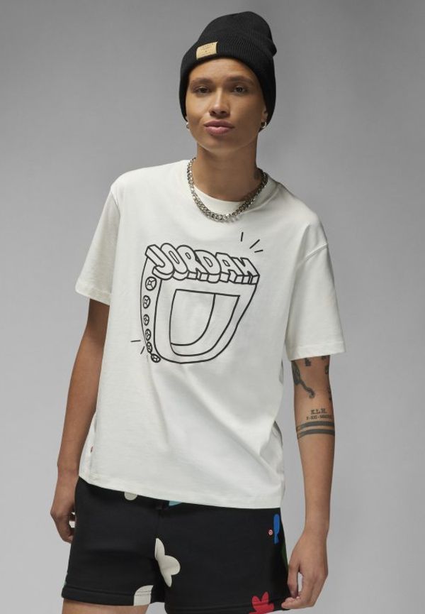 T-shirt Jordan Flight GF för kvinnor - Vit