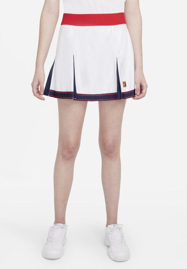 Tenniskjol NikeCourt Dri-FIT Slam för kvinnor - Vit
