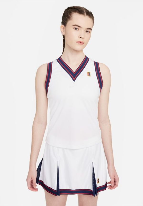 Tennislinne NikeCourt Dri-FIT Slam för kvinnor - Vit