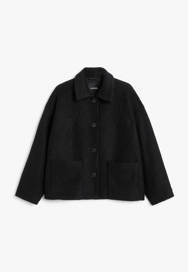 Textured jacket - Black