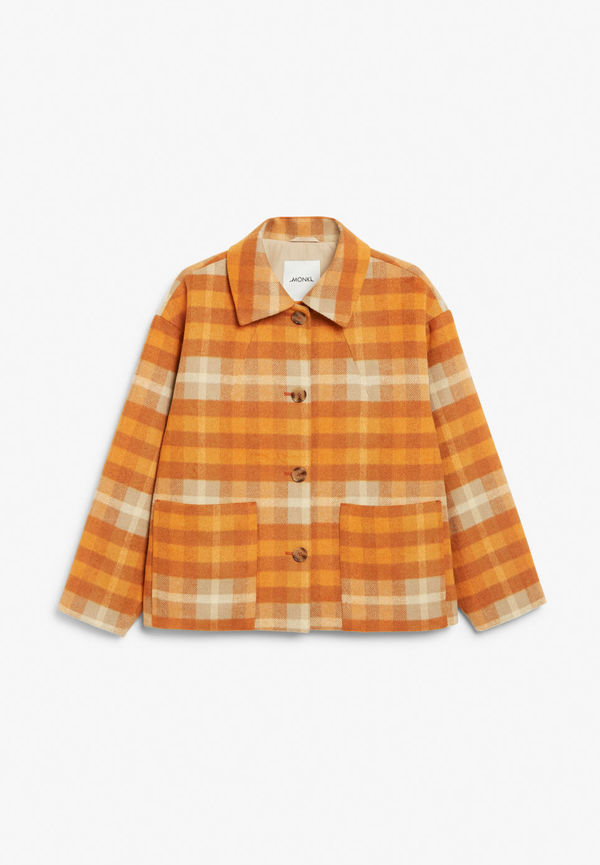 Textured jacket - Orange