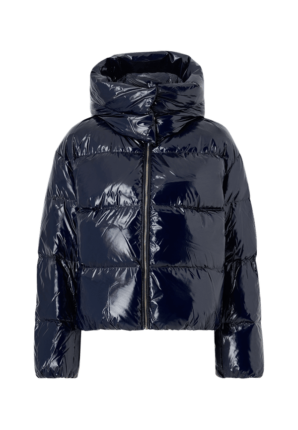 Tommy Hilfiger - Dunjacka Glossy Down Puffer Jacket - Blå