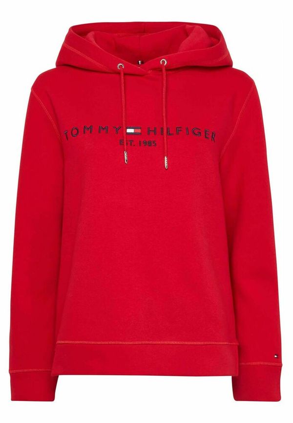 Tommy Hilfiger - Hoodies - Röd - Dam - Storlek: L