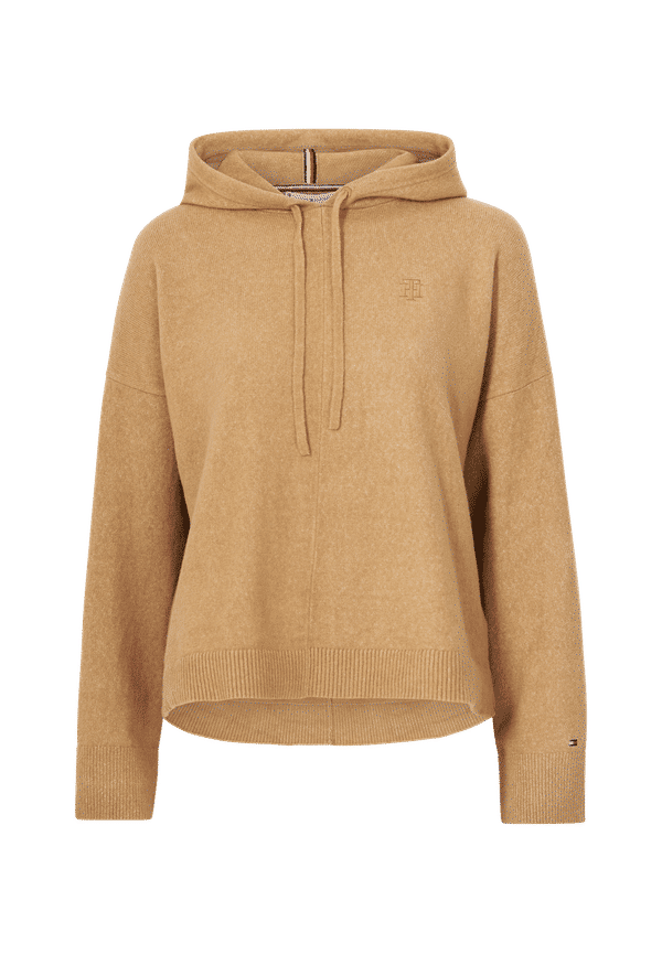 Tommy Hilfiger - Huvtröja TH Flex Hoddie Sweater - Brun