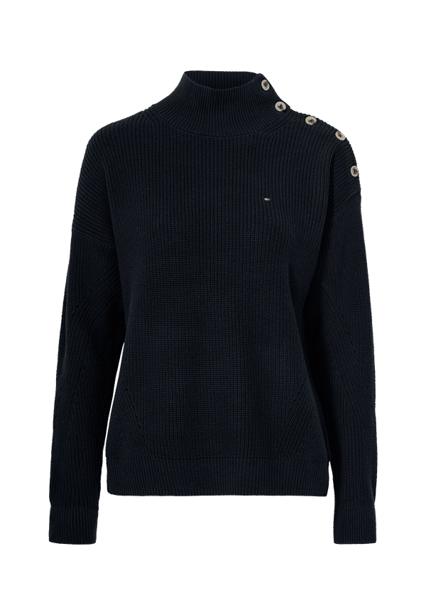 Tommy Hilfiger - Tröja Hayana Mock-NK Sweater - Blå
