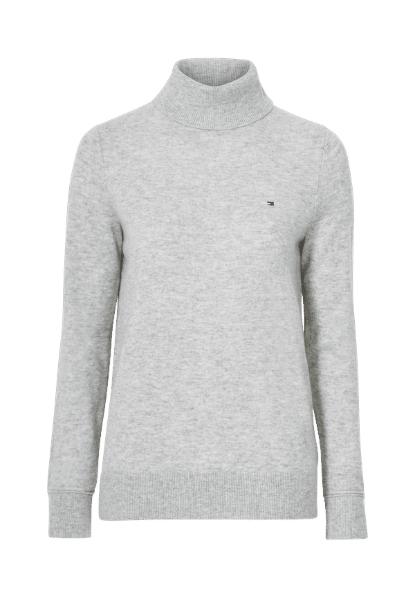Tommy Hilfiger - Tröja Wool Cashmere Rool-Nk Sweater - Grå