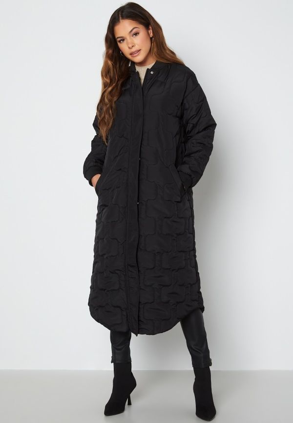 Trendyol Kate Quilted Coat Black XS
