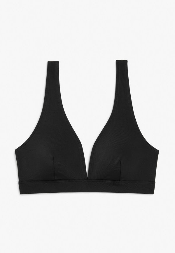 Triangle bikini top - Black