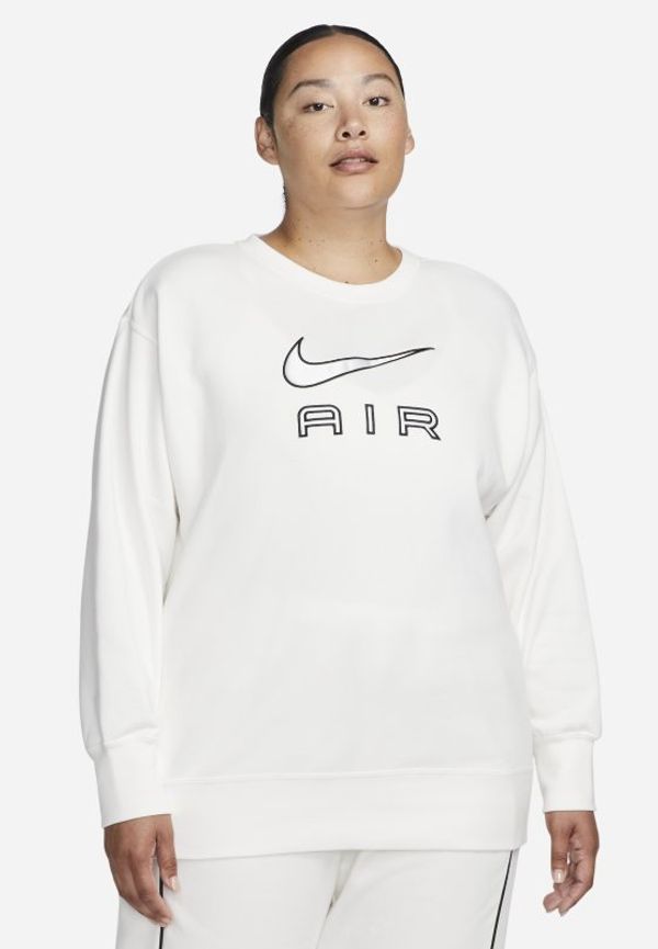 Tröja Nike Air i sweatshirttyg med rund hals för kvinnor - Vit