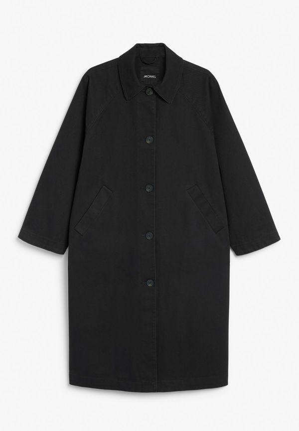 Twill coat - Black