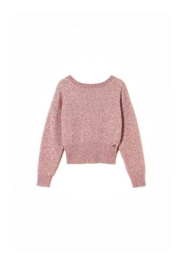 Twinset - Stickade tröjor & koftor - Rosa - Dam - Storlek: M