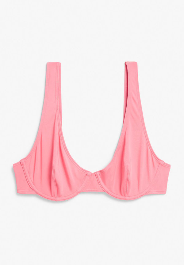 Underwire bikini top - Pink
