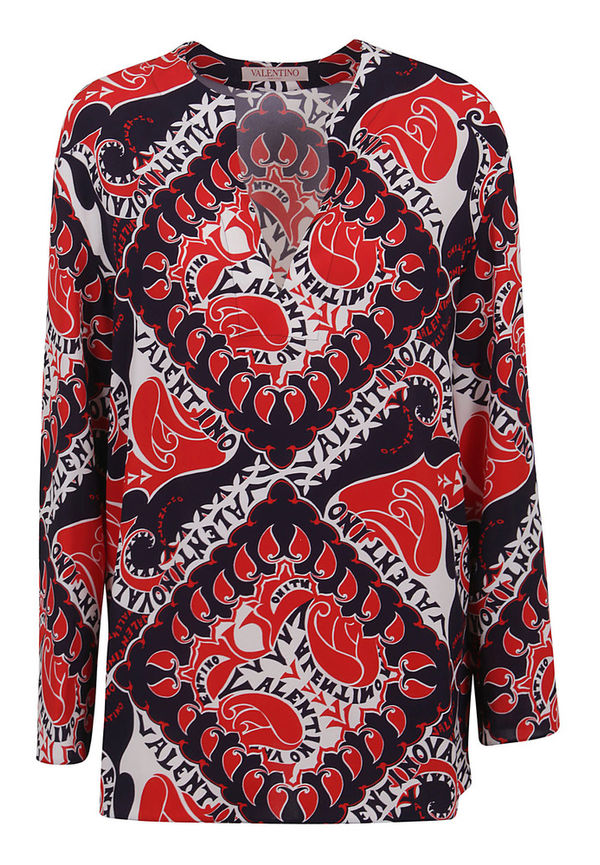 Valentino - Blusar - Röd - Dam - Storlek: 2XS