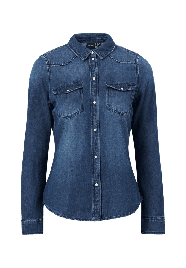 Vero Moda - Jeansskjorta vmMaria LS Denim Slim Shirt Mix New - Blå