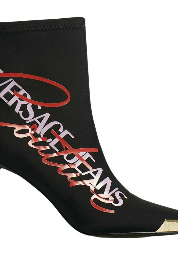 Versace Jeans Couture - Högklackat - Svart - Dam - Storlek: 38 Eu,39 Eu,36 Eu,35 Eu,41 Eu,40 EU