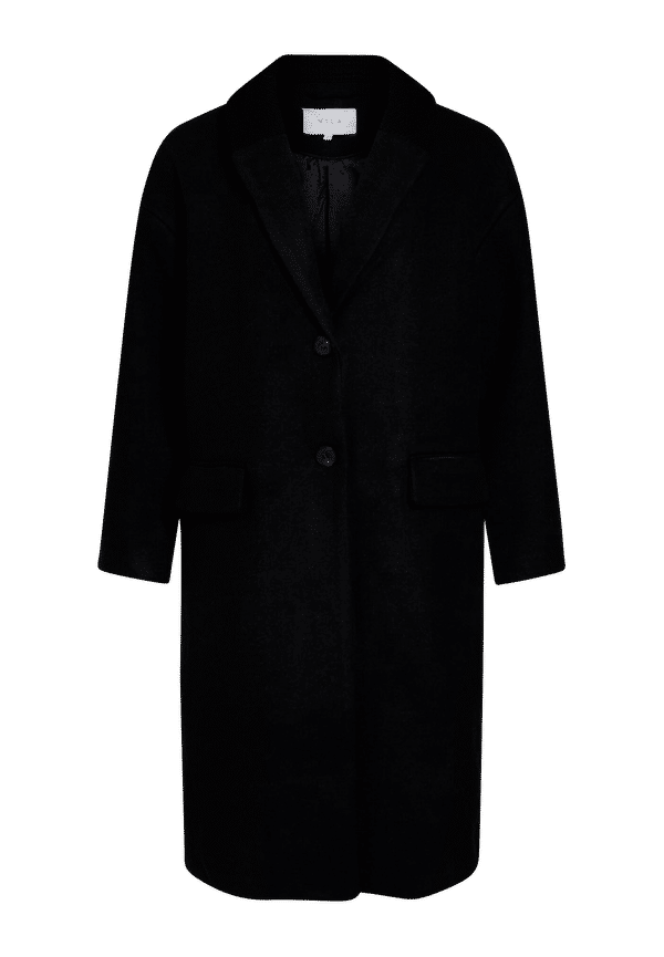 Vila - Kappa viCallee Wool Coat - Svart
