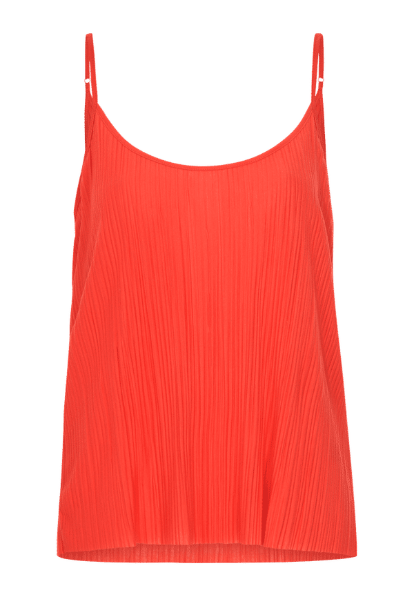 Vila - Linne viPlisa Singlet - Röd