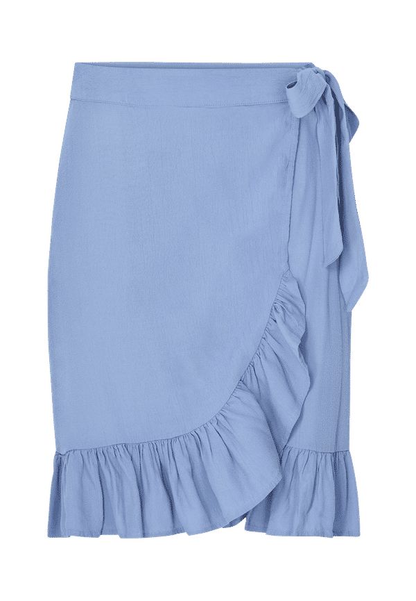 Vila - Omlottkjol viFini HW Wrap Skirt - Blå