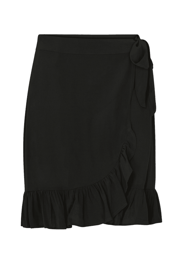 Vila - Omlottkjol viFini HW Wrap Skirt - Svart