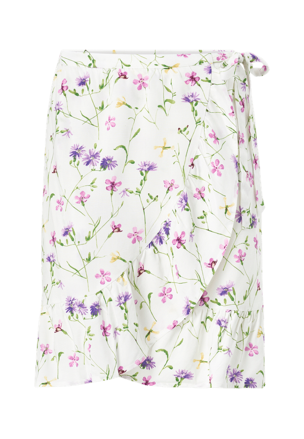 Vila - Omlottkjol viHolly HW Short Wrap Skirt - Vit