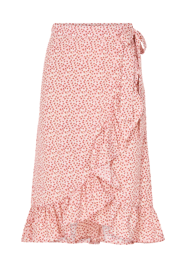 Vila - Omlottkjol viSunny Wrap Midi Skirt - Rosa