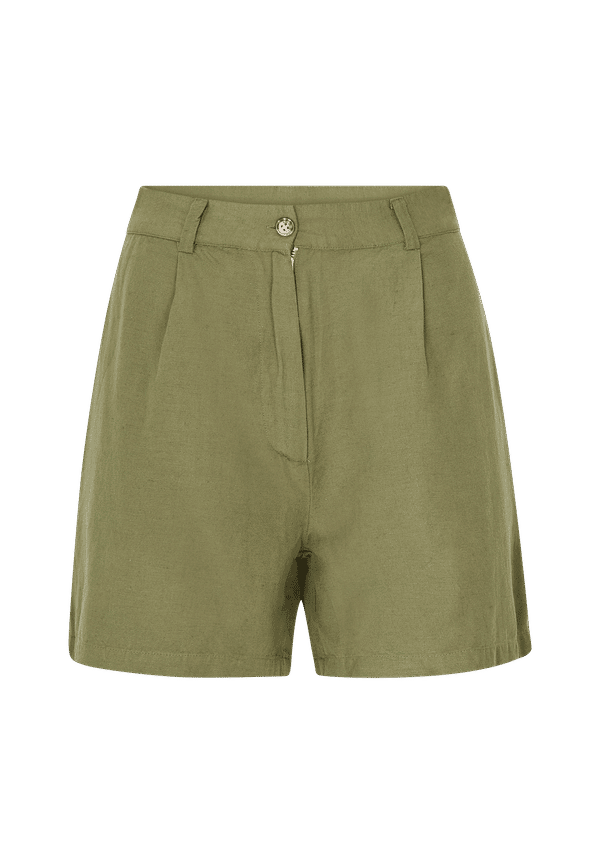Vila - Shorts viPrisilla HW Wide Shorts - Grön