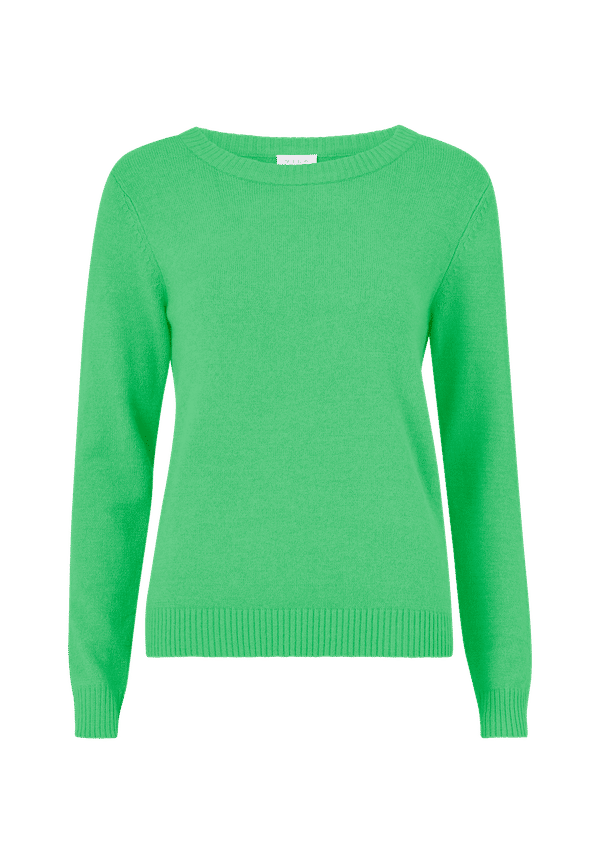 Vila - Tröja viRil L/S O-Neck Knit Top - Grön