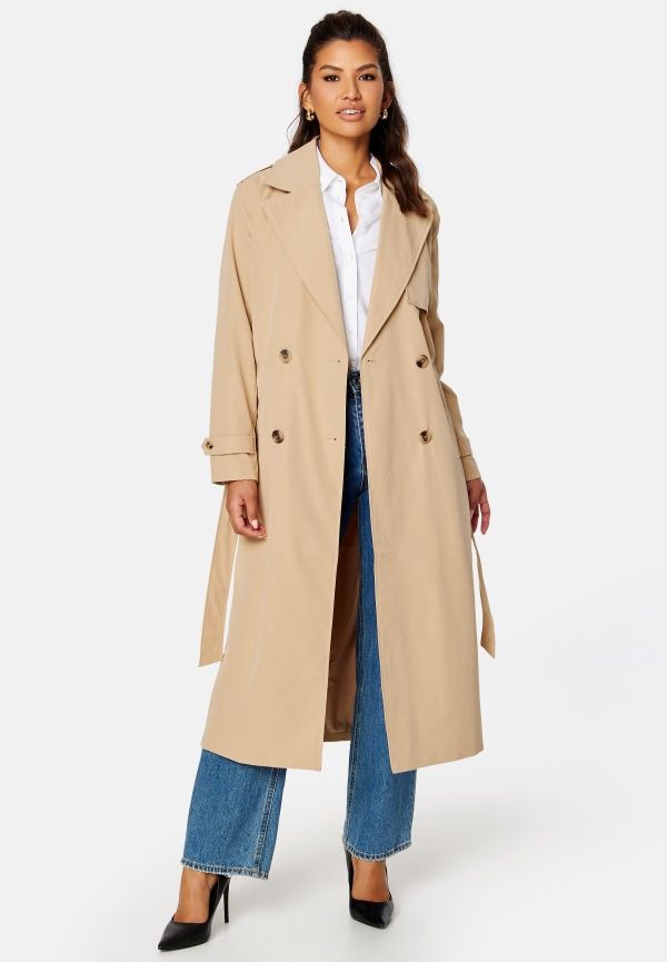 VILA Desse L/S trenchcoat /TB Sesame 36