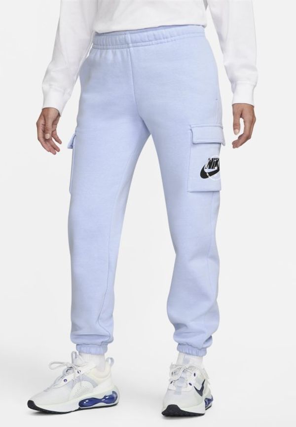 Vävda cargobyxor i fleece Nike Sportswear för kvinnor - Blå