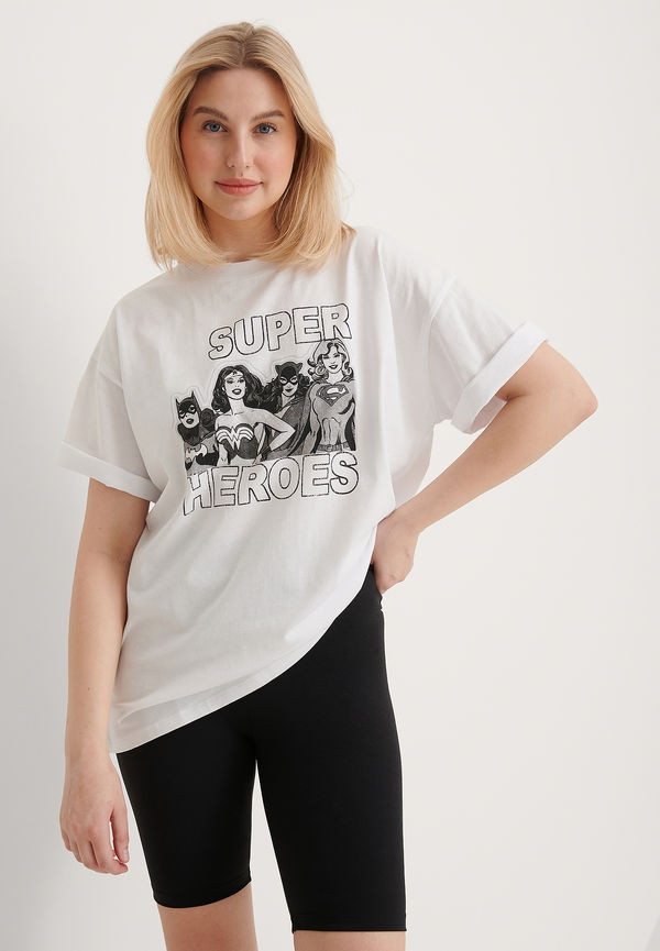 Warner Bros. Ekologisk wonder Woman oversized T-shirt - White