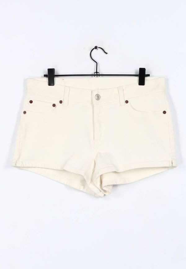 White Denim Shorts