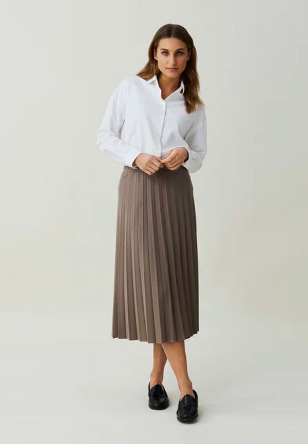 Willow Pleated Jersey Skirt