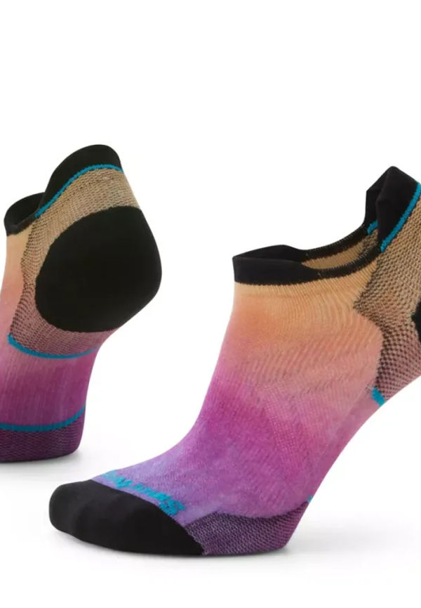 Women's Run Zero Cushion Ombre Print Low Ankle Socks