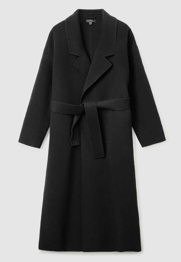 WOOL MIX RELAXED BELTED COAT