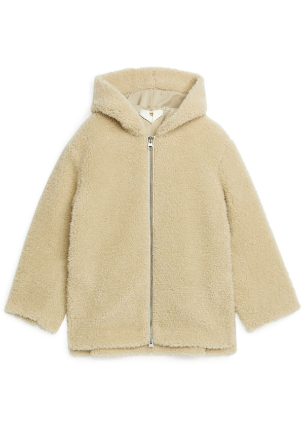 Wool Pile Jacket - Beige