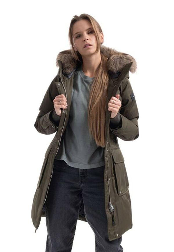 Woolrich - Vinterjackor - Grön - Dam - Storlek: XS