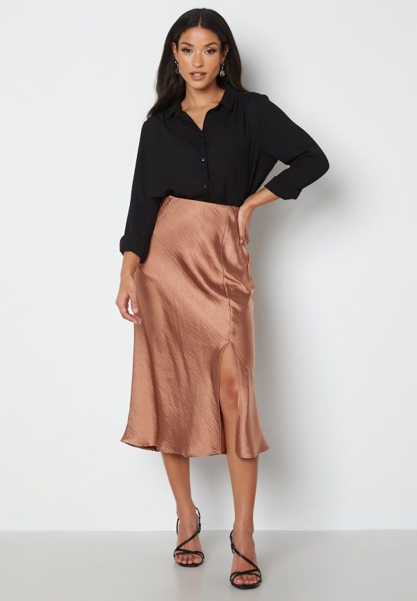 Y.A.S Riksa HW Midi Skirt Copper Brown XS