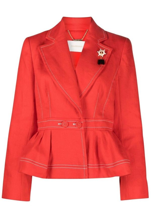 Zimmermann - Blazer - Röd - Dam - Storlek: M