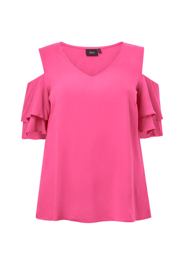 Zizzi - Blus xMeli 1/2 Blouse - Rosa
