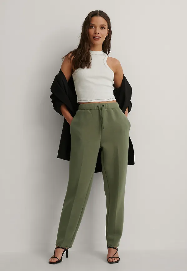 Isha Van Dijk x NA-KD Joggingbyxor - Green