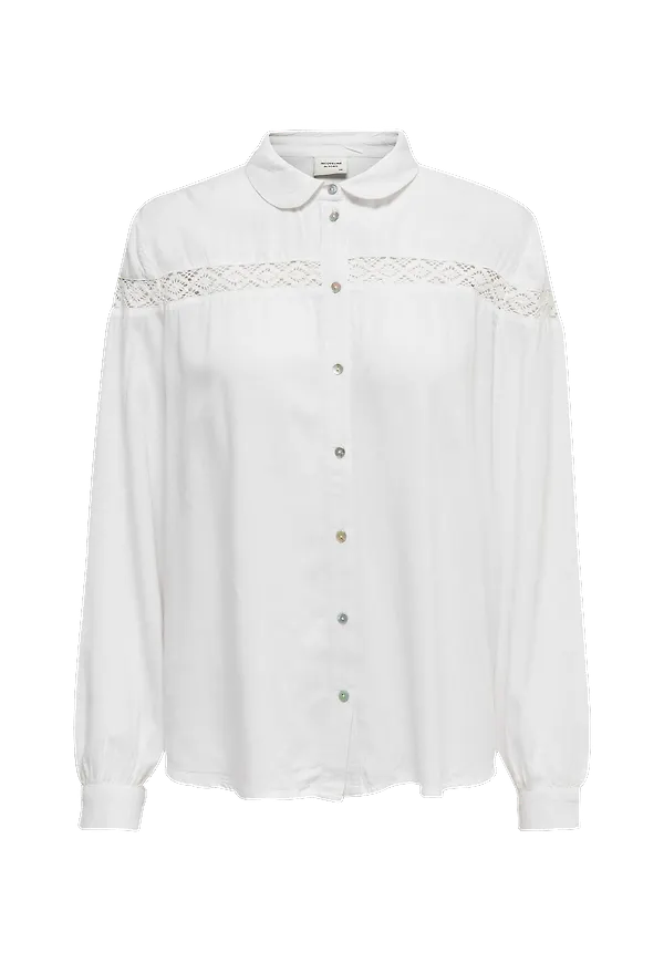 JDY - Blus jdyRosalina L/S Shirt Wvn - Vit