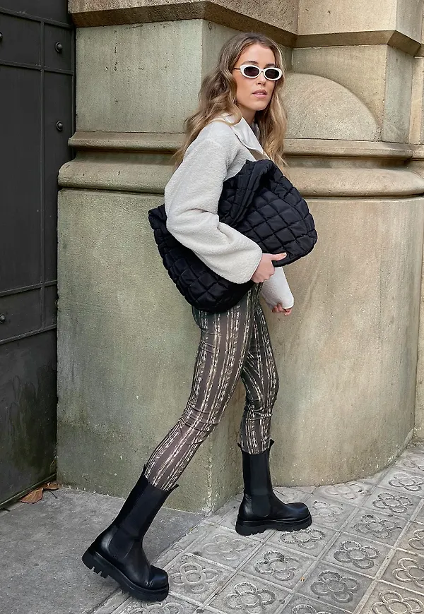 Curated Styles Leggings - Brown