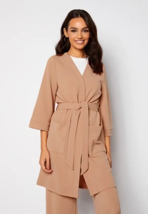 Happy Holly Estelle long kimono Beige 48/50