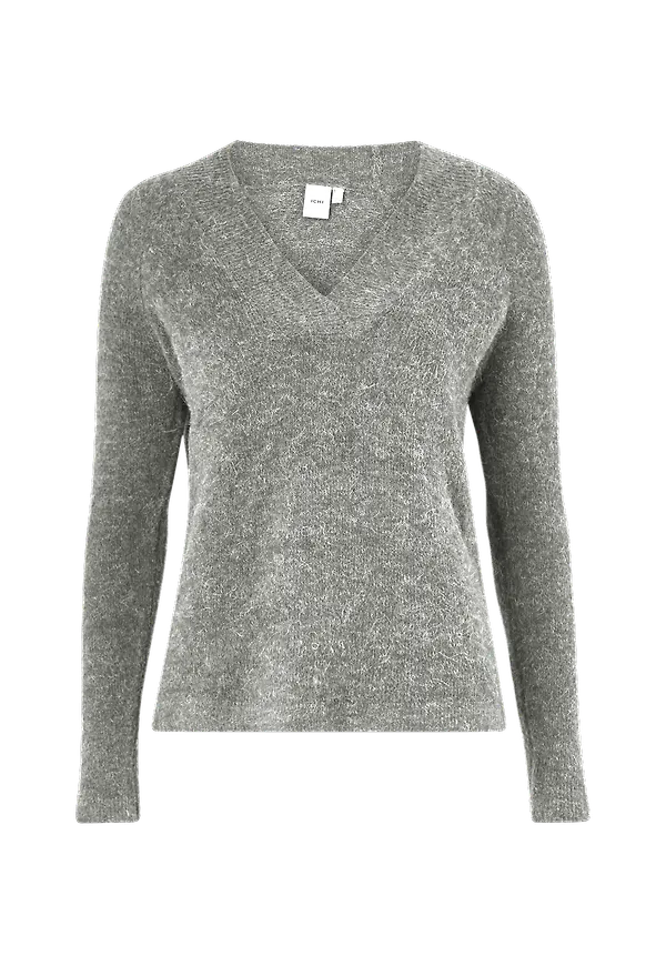 ICHI - Tröja ihAmara V LS Pullover - Grå