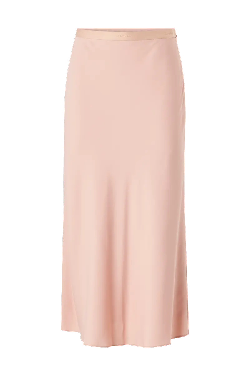 Calvin Klein - Kjol Recycled CDC Bias Cut Midi Skirt - Rosa