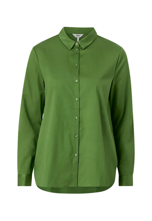 Object - Skjorta objRoxa L/S Loose Shirt - Grön
