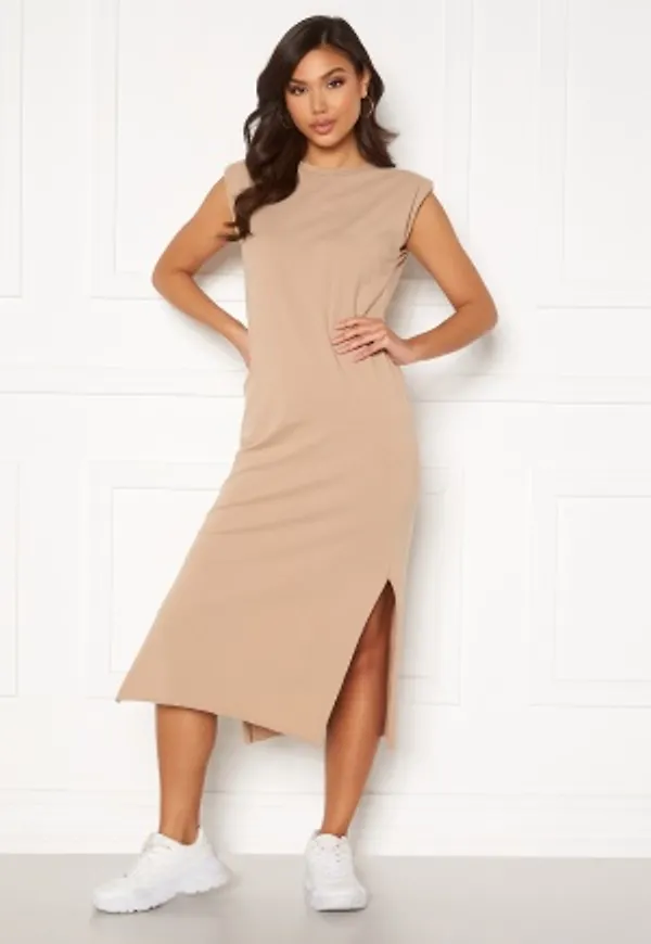 Bohemian Lounge Shoulder Pad Midaxi Dress Camel XL (UK16)